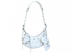 Le Cagole Shoulder Bag White Leather Modelo 3D