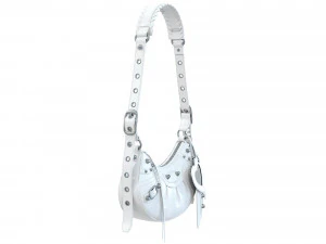 Le Cagole Shoulder Bag White Leather 3D Model