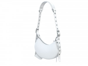 Le Cagole Shoulder Bag White Leather Modelo 3D