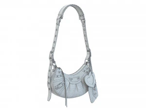 Le Cagole Shoulder Bag White Leather 3D Model