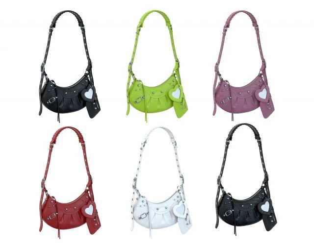 Le Cagole Shoulder Bag 3D Model .c4d .max .obj .3ds .fbx .stl .blend 