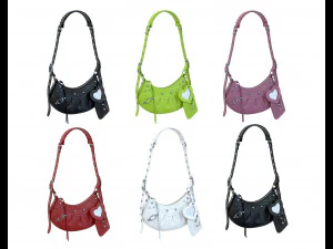 Borsa a spalla Le Cagole Modello 3D