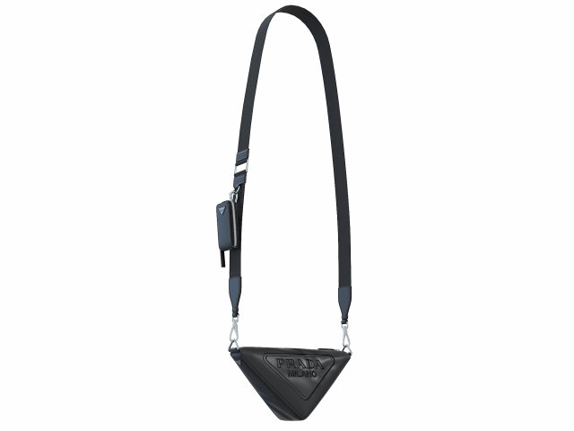 Triangle Shoulder Bag Black 3D 模型 .c4d .max .obj .3ds .fbx .stl .blend