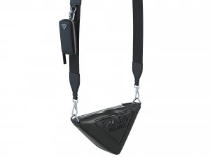 Triangle Shoulder Bag Black 3D Model