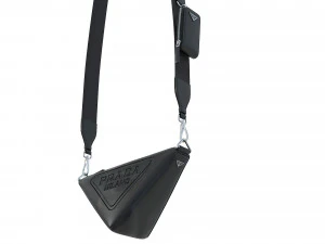 Triangle Shoulder Bag Black 3D Model