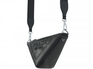 Triangle Shoulder Bag Black 3D Model