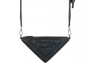 Triangle Shoulder Bag Black 3D 模型
