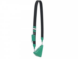 Triangle Shoulder Bag Green Leather Model 3D