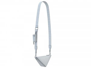 Triangle Shoulder Bag Green Leather 3D Model