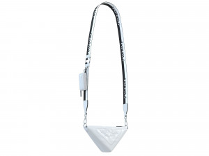 Triangle Shoulder Bag White Leather Model 3D