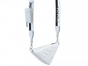 Triangle Shoulder Bag White Leather 3D Model