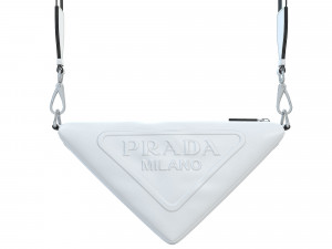 Triangle Shoulder Bag White Leather 3Dモデル