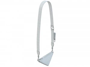 Triangle Shoulder Bag White Leather 3D Model