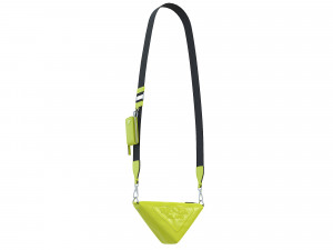 Triangle Shoulder Bag Yellow Leather 3D Model