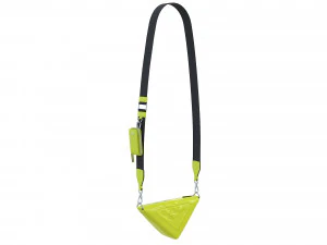 Triangle Shoulder Bag Yellow Leather 3D Model