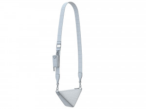 Triangle Shoulder Bag Yellow Leather 3D Модель