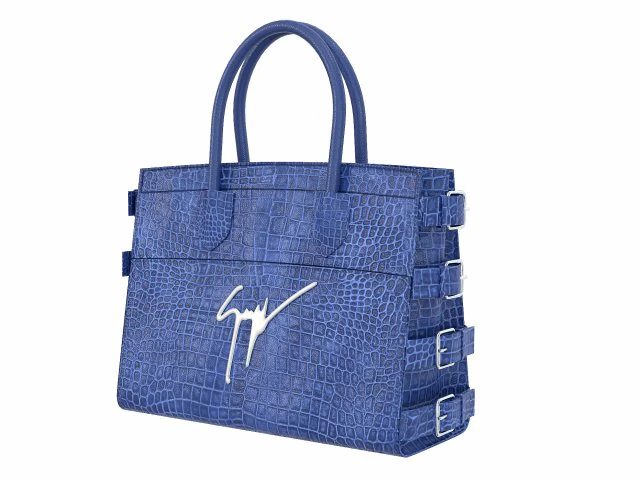 G17 Bag Blue Crococodile 3D Model .c4d .max .obj .3ds .fbx .stl .blend 