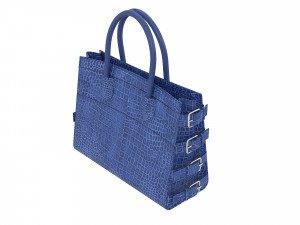 G17 Bag Blue Crococodile 3D Model