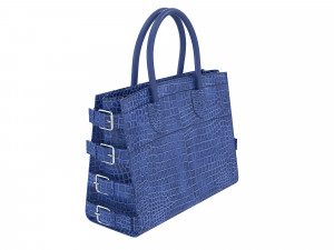 G17 Bag Blue Crococodile 3D Model