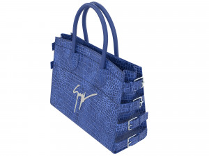 G17 Bag Blue Crococodile 3D Model