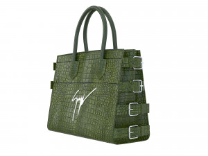 G17 Bag Green Crococodile 3D मॉडल