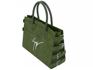 G17 Bag Green Crococodile 3D मॉडल