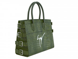 G17 Bag Green Crococodile 3D मॉडल
