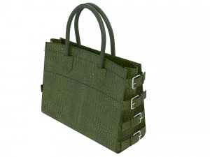 G17 Bag Green Crococodile 3D Model