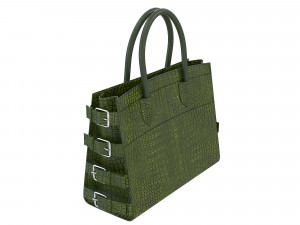 G17 Bag Green Crococodile 3D मॉडल