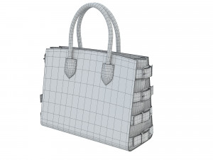G17 Bag Green Crococodile 3D मॉडल