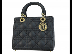 Small Lady Bag Black 3D Model