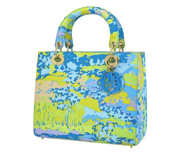 Small Lady Bag Blue Multicolor 3D Model .c4d .max .obj .3ds .fbx .stl .blend 