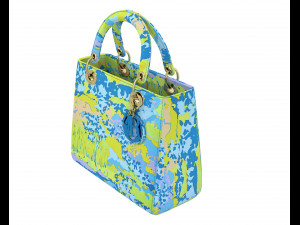 Small Lady Bag Blue Multicolor 3D Model