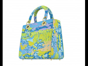 Small Lady Bag Blue Multicolor 3D Model