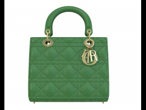 Small Lady Bag Green Leather 3D Model