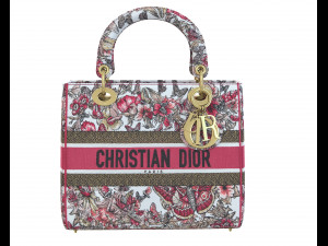Small Lady Bag Multicolor Butterfly Embroidery 3D Model