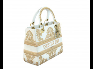 Small Lady Bag White Gold 3D Model