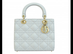 Small Lady Bag White Leather Model 3D