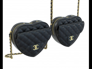 Heart Shoulder Bag 3D Model