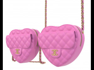 Heart Shoulder Bag 3D Model