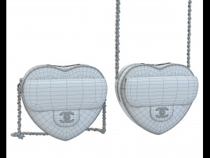 Heart Shoulder Bag 3D Model