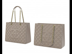 Logo Classic Shopping Tote Modello 3D