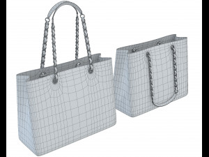 Logo Classic Shopping Tote Modello 3D