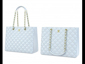 Classic Shopping Tote Bag 3D Model