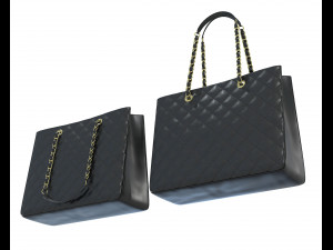 Classic Shopping Tote Bag 3D Model