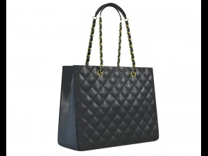 Classic Shopping Tote Bag 3D Model