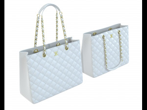 Classic Shopping Tote Bag 3D Model