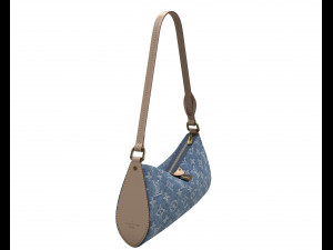 Pochette Tirette Bag Denim Modèle 3D