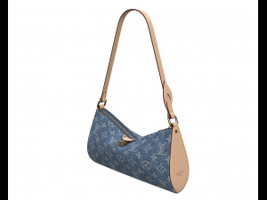 Pochette Tirette Bag Denim Modèle 3D