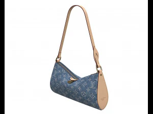 Pochette Tirette Bag Denim 3D Model